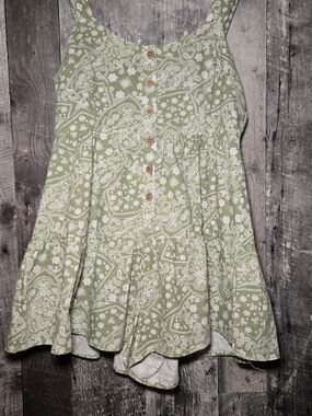 Light Green Paisley Romper ( Brand New: IN)
